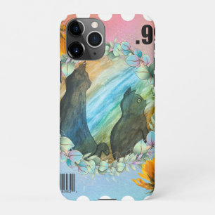 Coque iPhone 11Pro MIXED MARTIAL ART : Timbre de chats noirs .99