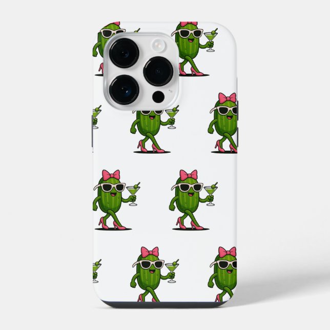 Coque iPhone Mme Cucumber Chic (Verso)