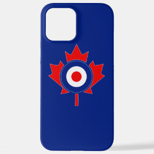 Coque iPhone 12 Pro Max Mod de la feuille d'érable canadienne en bleu
