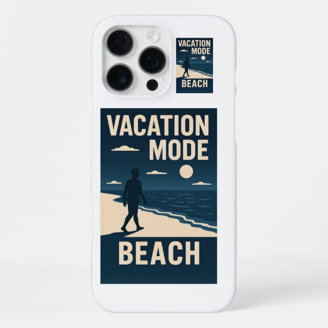 Coque iPhone Mode vacances plage (Verso)