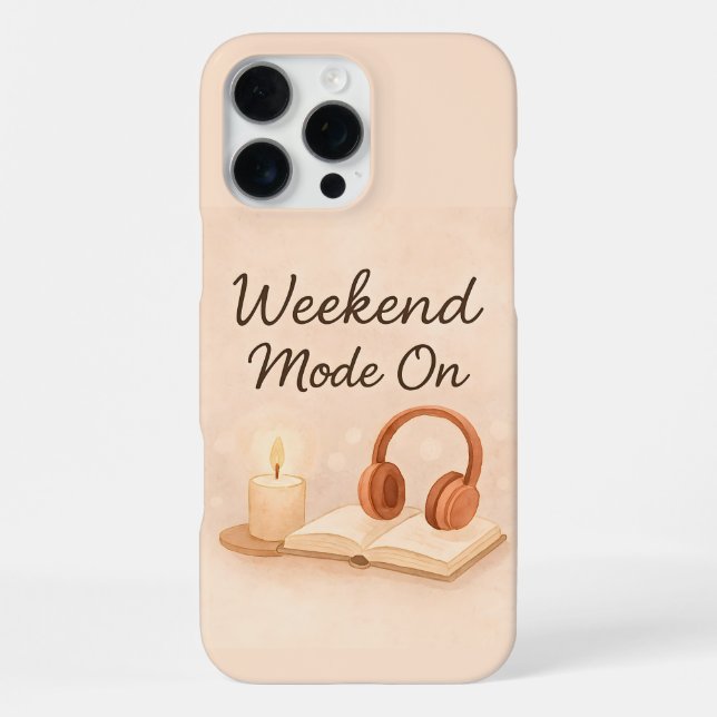Coque iPhone Mode week-end activé  (Verso)