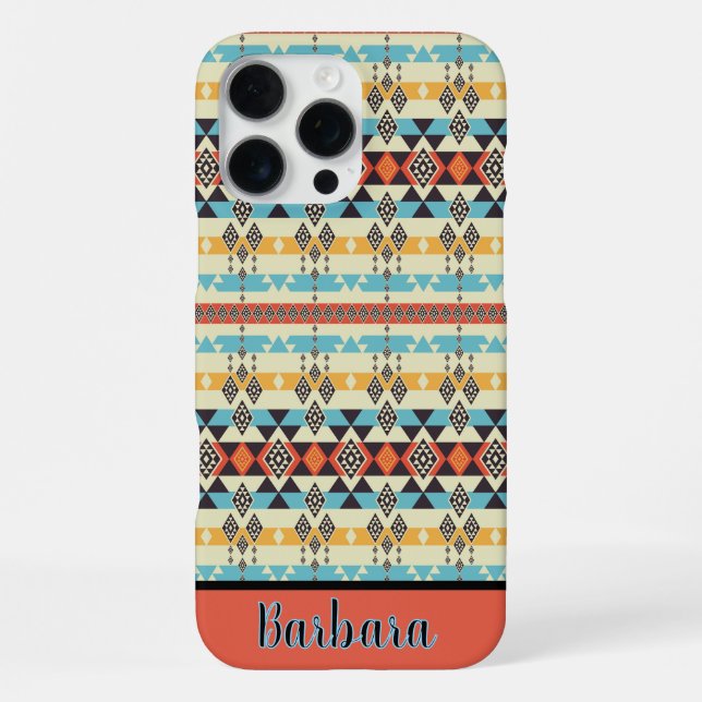 Coque iPhone Modèle Azteque du Sud-Ouest  (Verso)