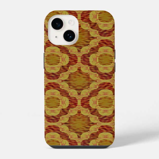 Coque iPhone Modèle de bague d'amour de feu (Verso)