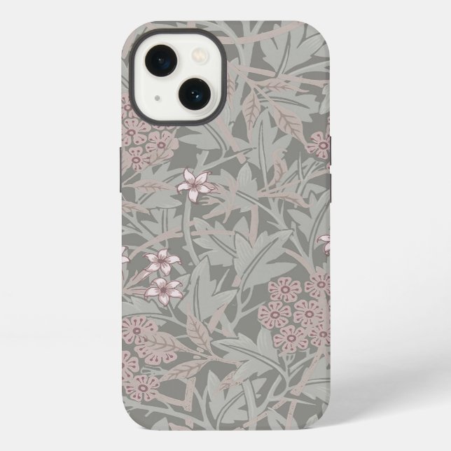 Coque iPhone Modèle de fleur de jasmin de William Morris (Verso)