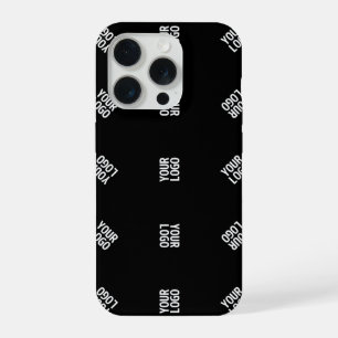 Coque iPhone 15 Pro Modèle de Motif Logo moderne unique   Black