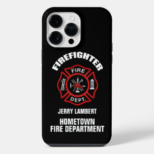 Coque Pour Pour iPhone 14 Pro Max Modèle de nom de pompier