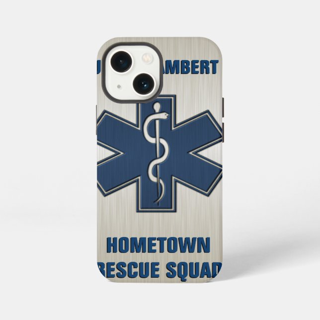 Coque iPhone Modèle de nom Paramedic Deluxe (Verso)
