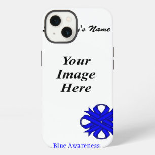Etui iPhone 13 Modèle de ruban Blue Clover par Kenneth Yoncich