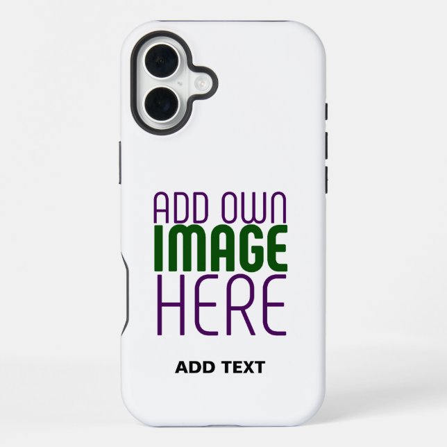 COQUE iPhone MODELE DE TEXTE D'IMAGE BLANC SIMPLE ÉDITABLE MODE (Verso)