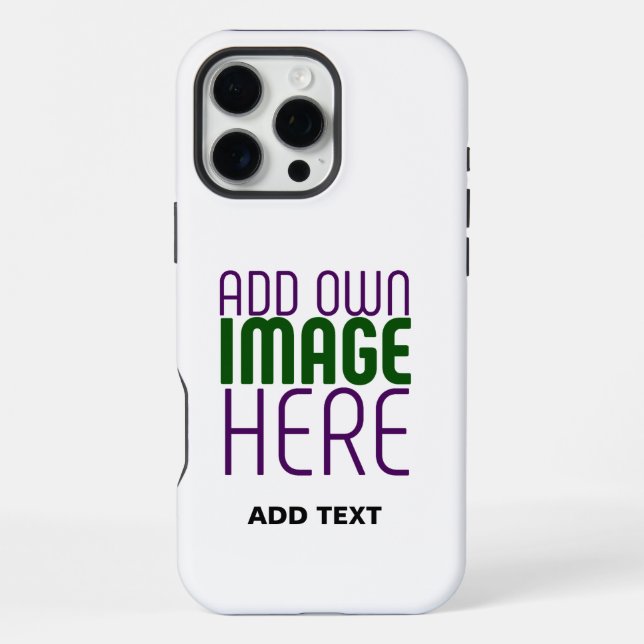 COQUE iPhone MODÈLE DE TEXTE D'IMAGE BLANCHE SIMPLE MODERNE (Verso)