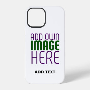 COQUE iPhone 12 PRO MODÈLE DE TEXTE D'IMAGE BLANCHE SIMPLE MODERNE