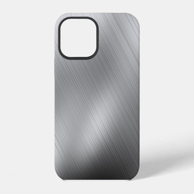 Coque iPhone Modèle de texture grise moderne (Verso)