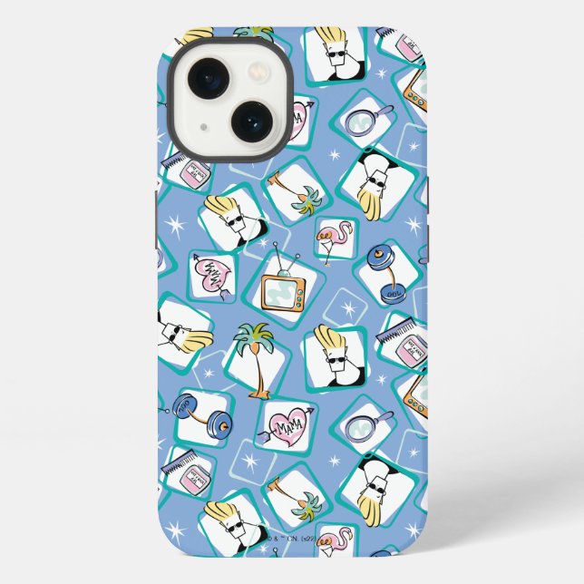 Coque iPhone Modèle d'icône de Johnny Bravo (Verso)