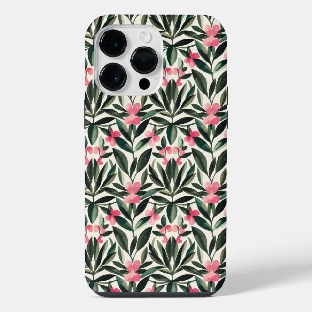 Coque iPhone Modèle floral (Verso)