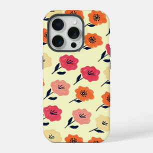 Coque iPhone 15 Pro Modèle floral dynamique