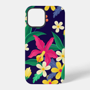 Coque iPhone 12 Pro Modèle floral exotique coloré-23021