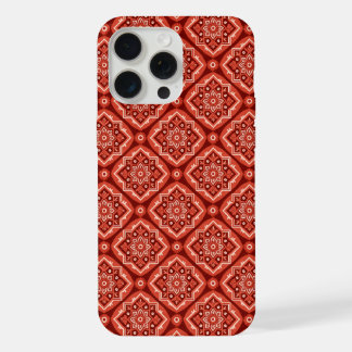 Coque iPhone 15 Pro Max Modèle floral géométrique Boho élégant