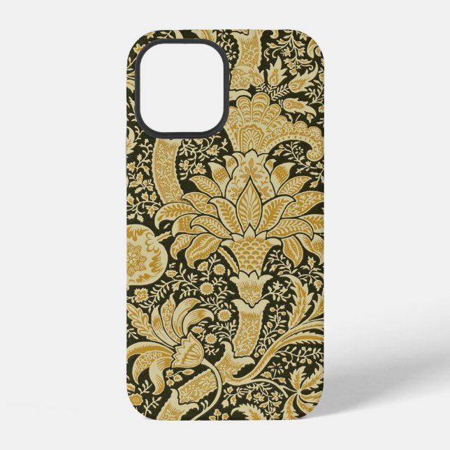 Coque iPhone Modèle indien doré, William Morris (Verso)