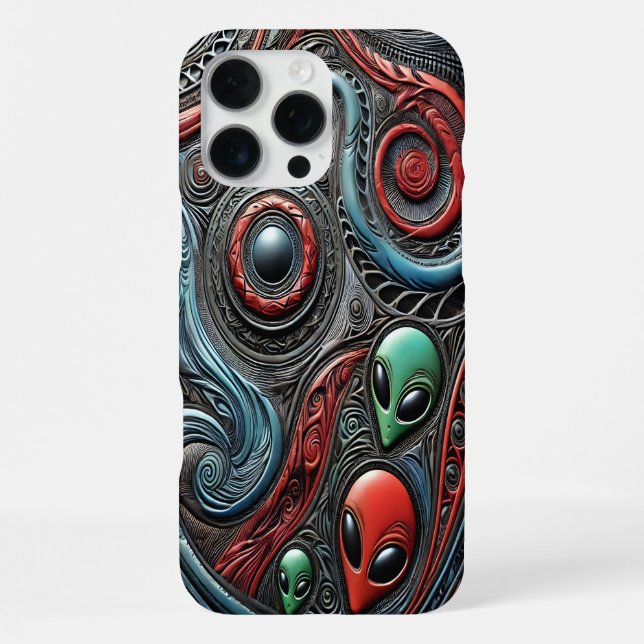 Coque iPhone Modèles extraterrestres dévoilant les secrets cosm (Verso)
