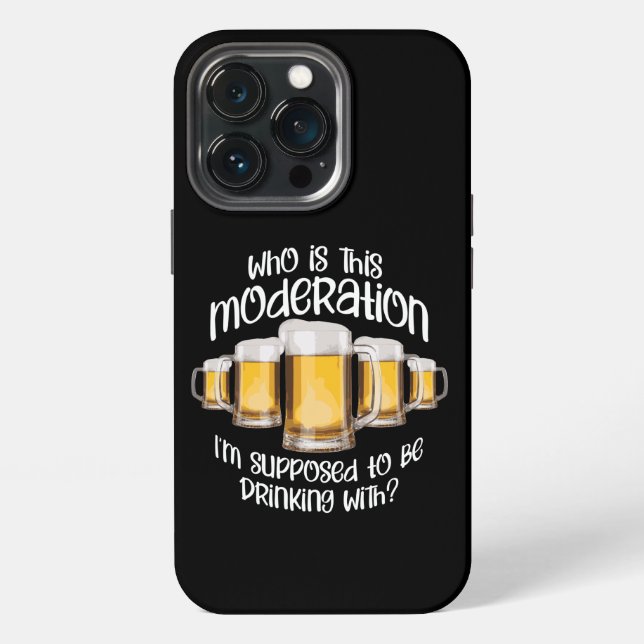 Coque iPhone Modération (dans la consommation d'alcool) (Dos)