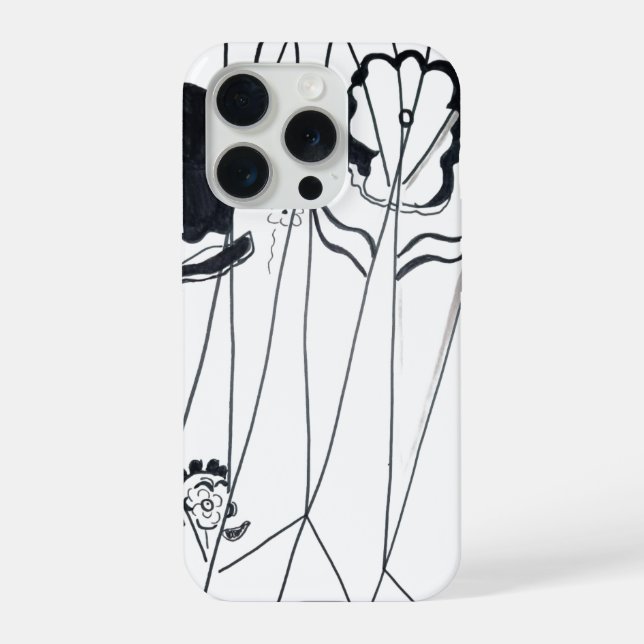 Coque iPhone Modern flowers (Verso)