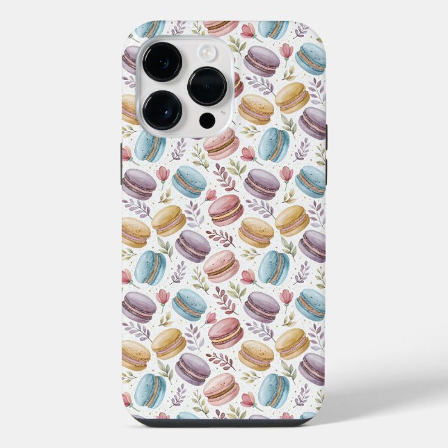 Coque iPhone Modern Macaroon Desserts (Verso)
