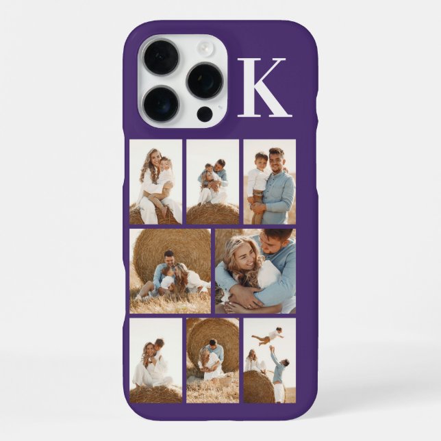 Coque iPhone Moderne 8 Photo Violet (Verso)