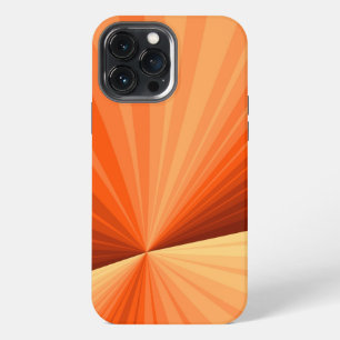 Etui iPhone 13 Pro Max Moderne Abstrait Graphique Fractal Orange Rouge Va