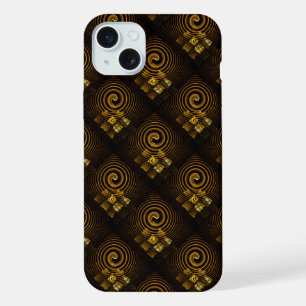 Coque iPhone 15 Plus Moderne Bohème Élégant Motif Artistique Abstrait D