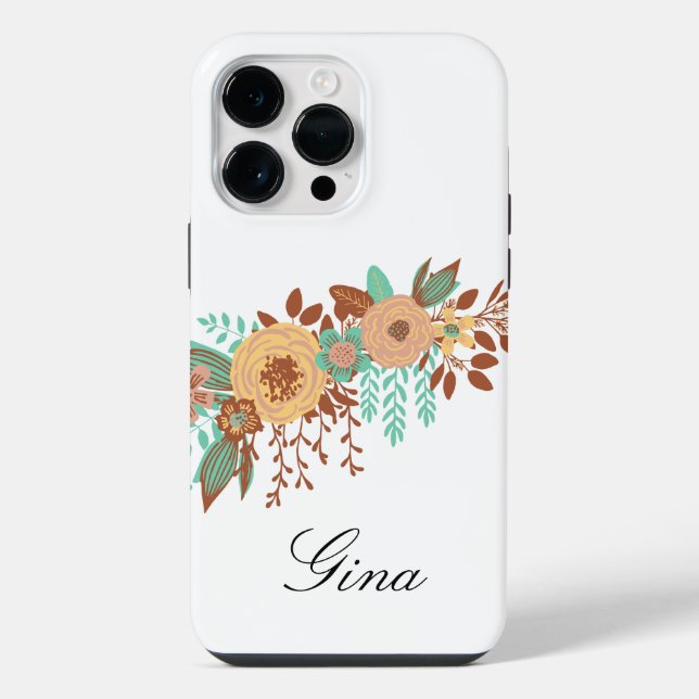 Coque iPhone  Moderne Boho Floral  (Verso)