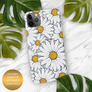 Coque iPhone 16 Pro Max Moderne Chic Orné Motif Floral de Marguerite Aquar