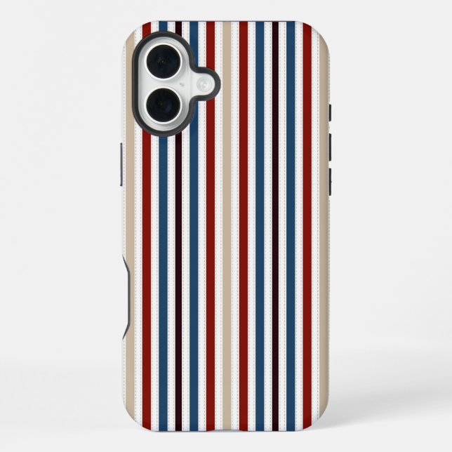 Coque iPhone  Moderne Chic Rayé (Verso)