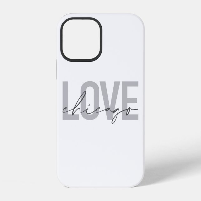 Coque iPhone Moderne, cool, simple, minimal, design J'aime Chic (Verso)