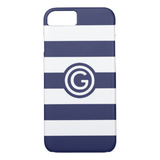 Coque iphone moderne d'espace libre de monogramme