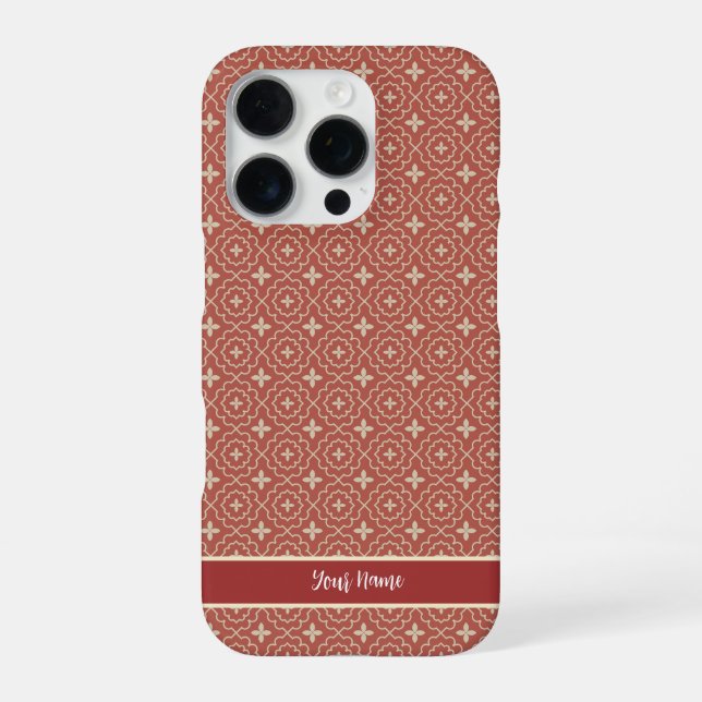 Coque iPhone Moderne élégant du milieu du siècle (Verso)