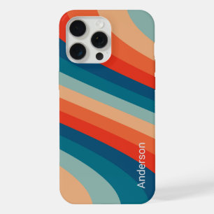 Coque iPhone 15 Pro Max Moderne Élégant Monogramme de Style Rétro