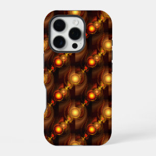 Coque iPhone 16 Pro Moderne élégante décoration abstraite bohème en or