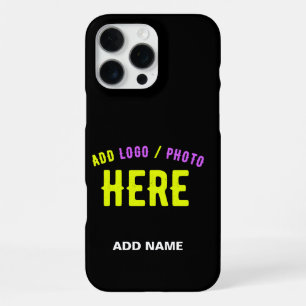 COQUE iPhone 16 PRO MAX MODERNE ET MODERNE PERSONNALISABLE NOIR VÉRIFIÉ