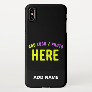 COQUE iPhone XS MAX MODERNE ET MODERNE PERSONNALISABLE NOIR VÉRIFIÉ