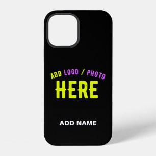 COQUE iPhone 12 MODERNE ET MODERNE PERSONNALISABLE NOIR VÉRIFIÉ