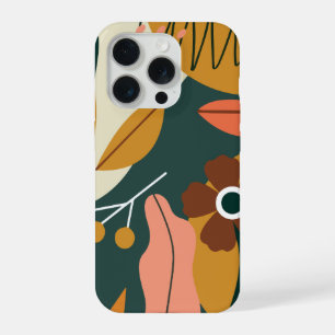 Coque iPhone 15 Pro Moderne florale botanique 