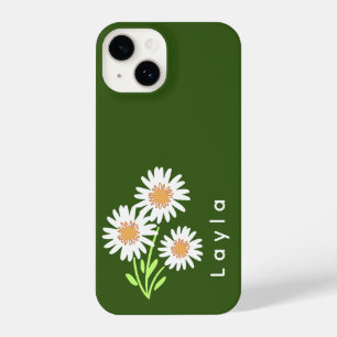 Coque Pour iPhone 14 Moderne minimaliste élégant Couleur vert foncé