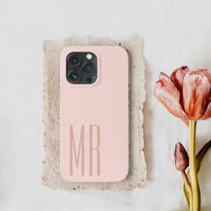 Etui iPhone 13 Pro Moderne Pastel Rose   Coque-M pour fille initiale 