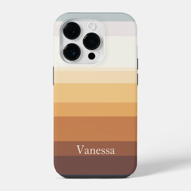 Coque iPhone Moderne rayé (Verso)