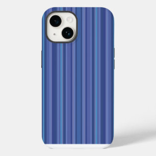 Coque Pour iPhone 14 Moderne Rayure Bleue Violette