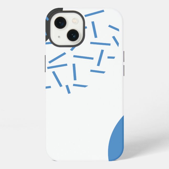 Coque iPhone Moderne, simple, cool, abstrait, motif graphique (Verso)