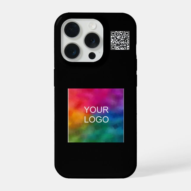 Coque iPhone Moderne simple QR Code Télécharger Logo Promotionn (Verso)