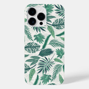 Coque Pour Pour iPhone 14 Pro Max Moderne Vert Turquoise Tropical Feuilles Design