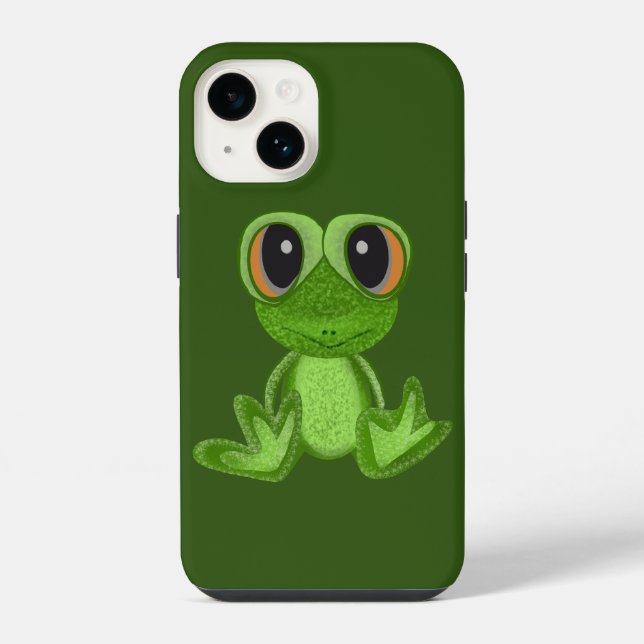 Coque iPhone Mon ami Green Frog (Verso)