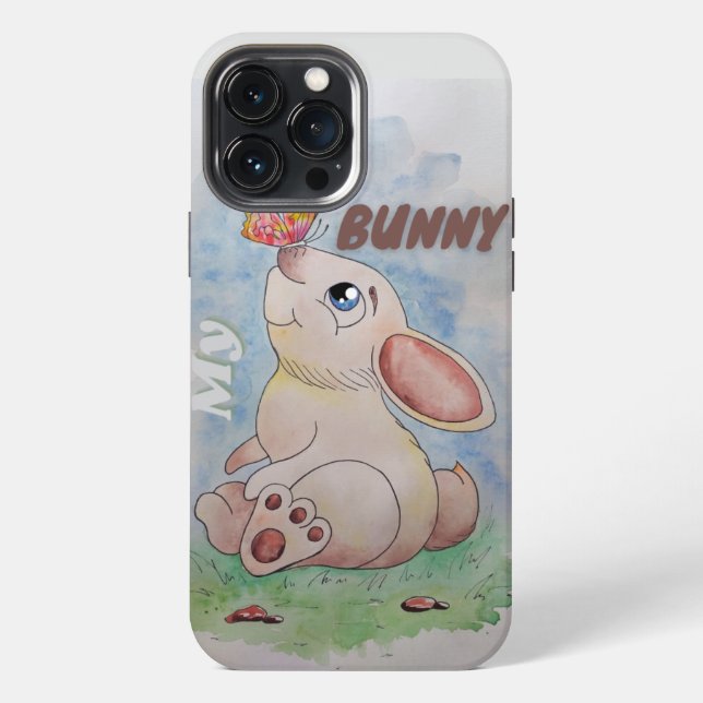 Coque iPhone Mon lapin (Verso)